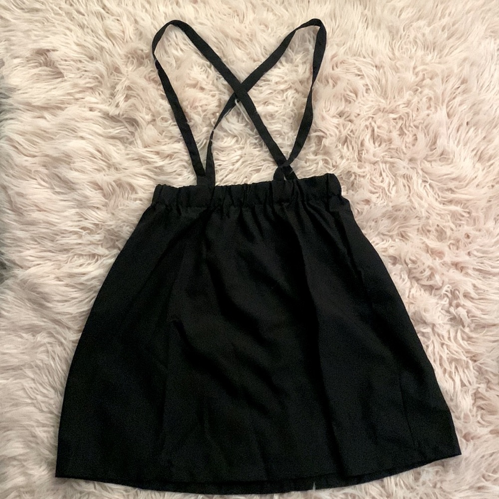 black skirt with suspenders egirl skirt suspenders midi skirt aesthetic skirt